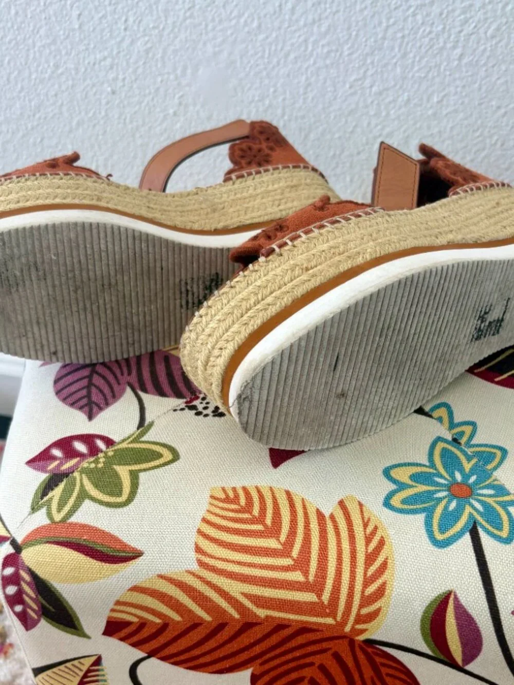 See by Chloe Glyn Floral Espadrille Sandals